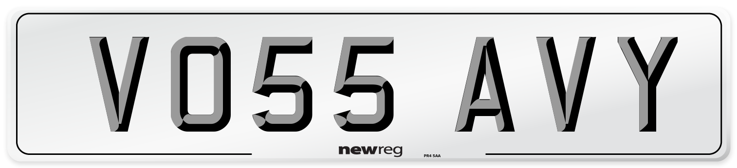 VO55 AVY Number Plate from New Reg
